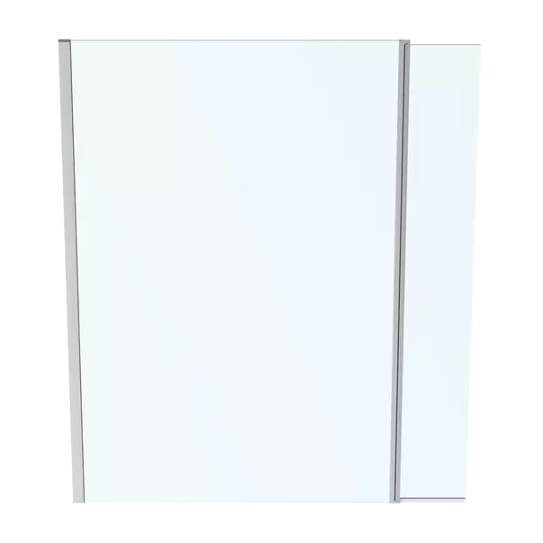 Paravan de dus tip Walk-in Ideal Standard i.life cu parte pivotanta 170x200 cm profil argintiu [2]