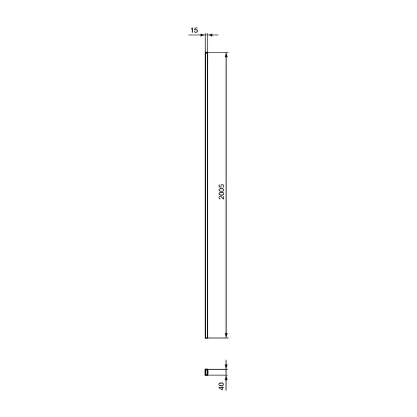 Profil de extensie Ideal Standard i.life 1.5 cm argintiu [3]