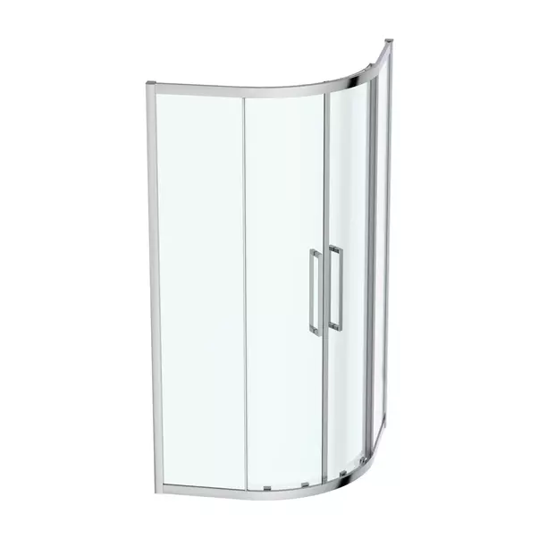 Cabina de dus semirotunda Ideal Standard i.life cu 2 usi culisante 100x100 argintiu [4]