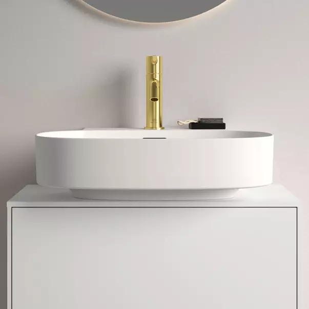 Lavoar suspendat Ideal Standard Atelier Linda-X cu orificiu baterie si preaplin 50 cm alb lucios [8]