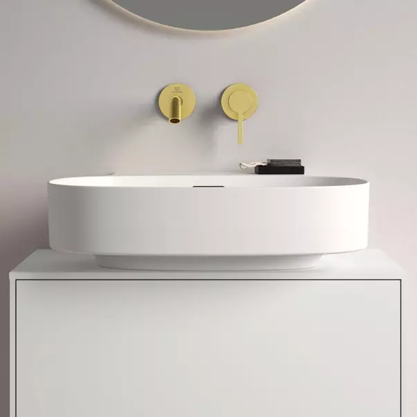 Lavoar suspendat Ideal Standard Atelier Linda-X cu orificiu preaplin 50 cm alb lucios [8]