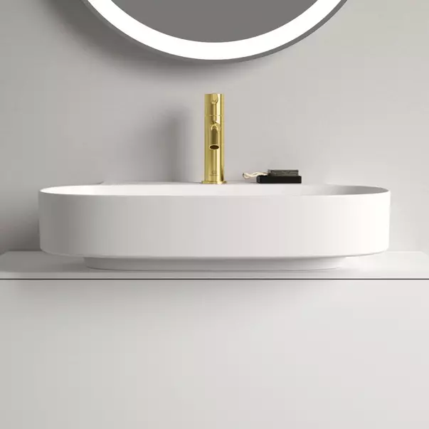 Lavoar suspendat Ideal Standard Atelier Linda-X cu orificiu baterie si preaplin 60 cm alb lucios [8]
