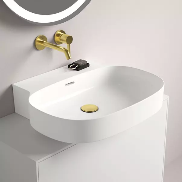 Lavoar suspendat Ideal Standard Atelier Linda-X cu orificiu preaplin 60 cm alb lucios [2]
