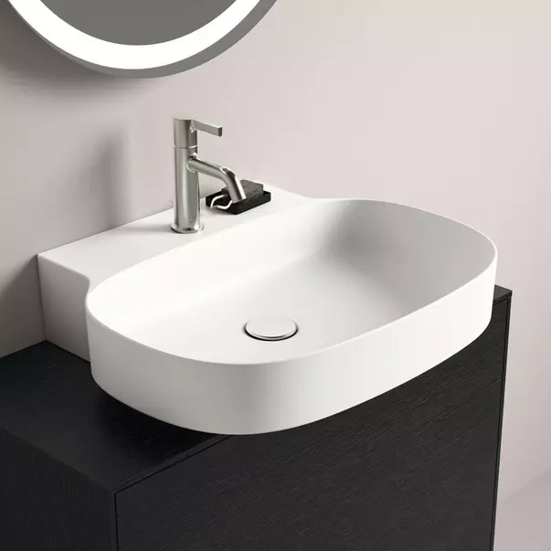 Lavoar suspendat Ideal Standard Atelier Linda-X alb mat cu orificiu baterie 60 cm [2]