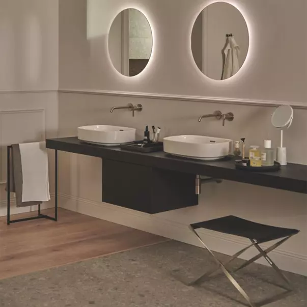 Lavoare pe perete - Lavoar suspendat Ideal Standard Atelier Linda-X cu 3 orificii baterie alb lucios 60 cm
