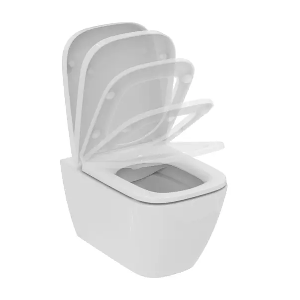 Vase wc suspendate - Set vas WC suspendat Ideal Standard I.Life B rimless alb si capac softclose