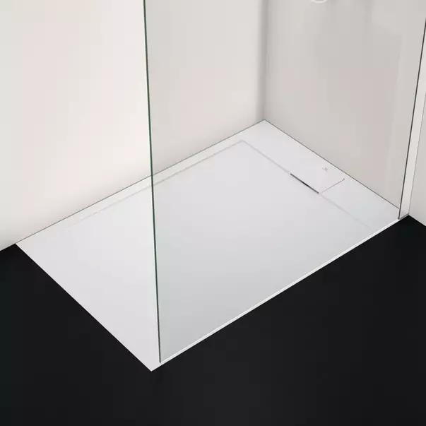Cadita de dus dreptunghiulara Ideal Standard i.life Ultra Flat S alb pur 120x80 cm [5]
