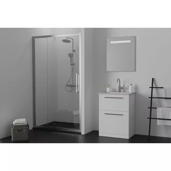Cadita de dus dreptunghiulara Ideal Standard i.life Ultra Flat S negru intens 120x80 cm [4]