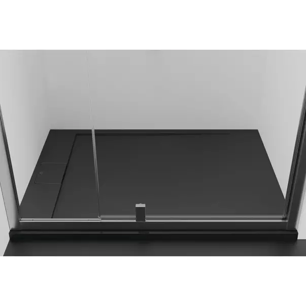 Cadita de dus dreptunghiulara Ideal Standard i.life Ultra Flat S negru intens 120x80 cm [6]