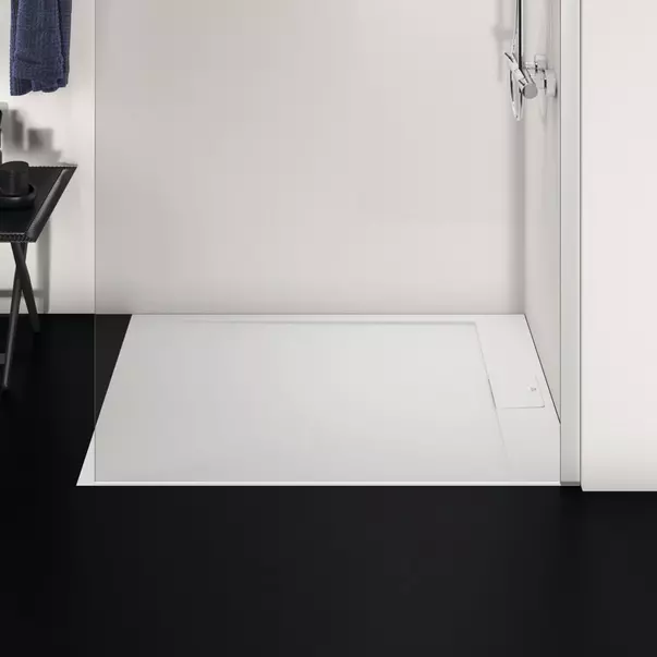 Cadita de dus dreptunghiulara Ideal Standard i.life Ultra Flat S alb pur 120x90 cm [4]