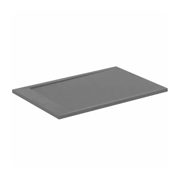 Cadita de dus dreptunghiulara Ideal Standard i.life Ultra Flat S gri asfaltic 120x90 cm [2]