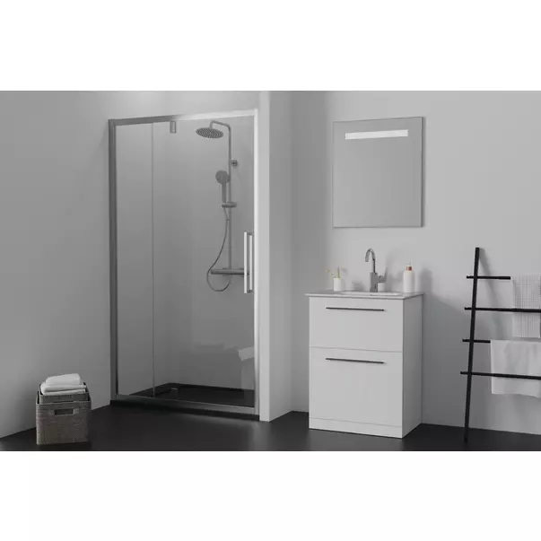 Cadita de dus dreptunghiulara Ideal Standard i.life Ultra Flat S negru intens 120x90 cm [4]