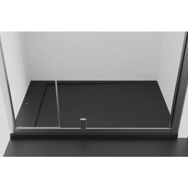 Cadita de dus dreptunghiulara Ideal Standard i.life Ultra Flat S negru intens 120x90 cm [7]
