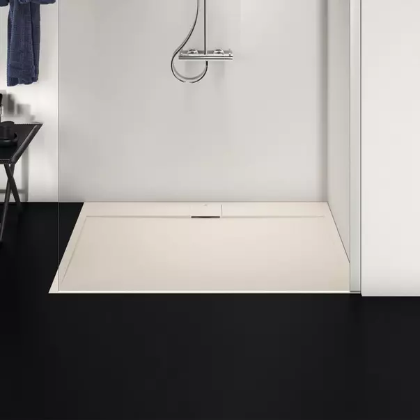 Cabine de dus dreptunghiulare - Cadita de dus dreptunghiulara Ideal Standard i.life Ultra Flat S nisipiu 140x90 cm