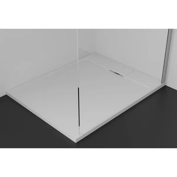 Cadita de dus dreptunghiulara Ideal Standard i.life Ultra Flat S alb pur 100x80 cm [4]