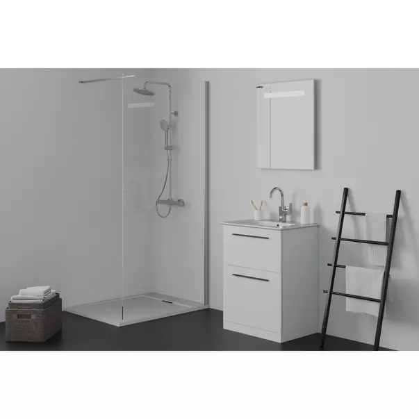 Cadita de dus dreptunghiulara Ideal Standard i.life Ultra Flat S alb pur 100x80 cm [6]