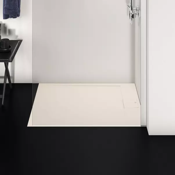 Cadita de dus dreptunghiulara Ideal Standard i.life Ultra Flat S nisipiu 100x80 cm [3]