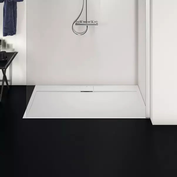 Cadita de dus dreptunghiulara Ideal Standard i.life Ultra Flat S alb pur 140x80 cm [3]