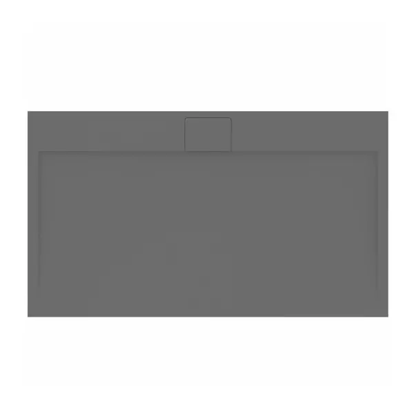 Cadita de dus dreptunghiulara Ideal Standard i.life Ultra Flat S gri asfaltic 140x80 cm [4]