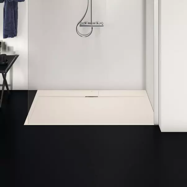 Cadita de dus dreptunghiulara Ideal Standard i.life Ultra Flat S nisipiu 140x80 cm [2]
