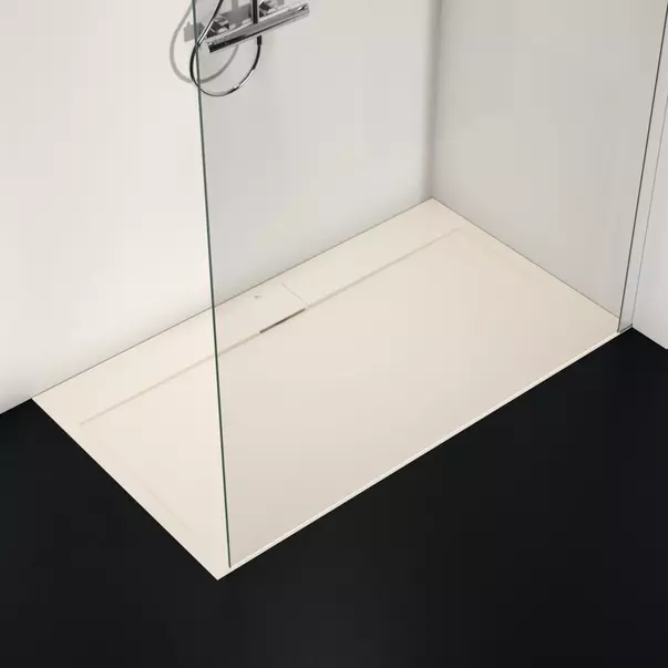 Cadita de dus dreptunghiulara Ideal Standard i.life Ultra Flat S nisipiu 140x80 cm [3]