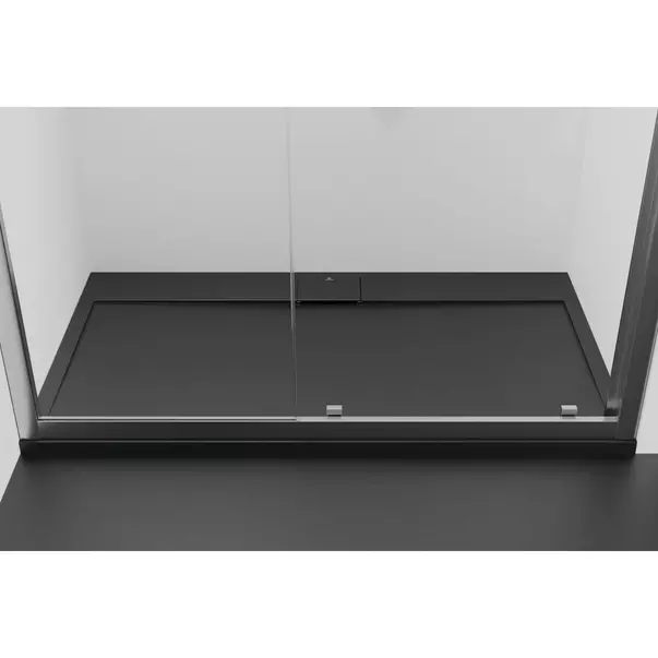 Cadita de dus dreptunghiulara Ideal Standard i.life Ultra Flat S negru intens 140x80 cm [4]