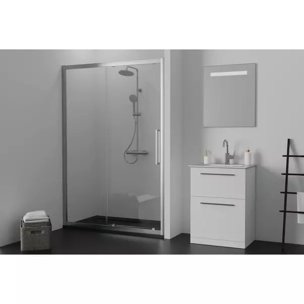 Cadita de dus dreptunghiulara Ideal Standard i.life Ultra Flat S negru intens 140x80 cm [5]