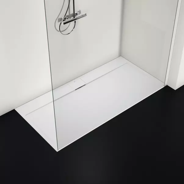 Cadita de dus dreptunghiulara Ideal Standard i.life Ultra Flat S alb pur 160x80 cm [2]