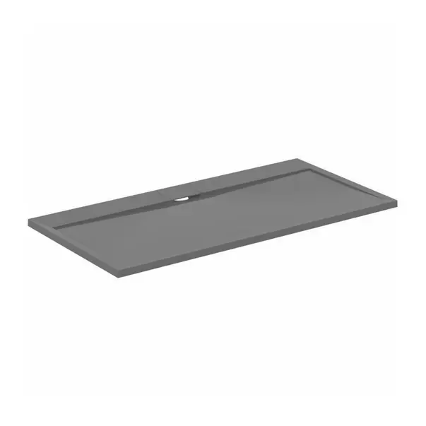 Cadita de dus dreptunghiulara Ideal Standard i.life Ultra Flat S gri asfaltic 160x80 cm [2]
