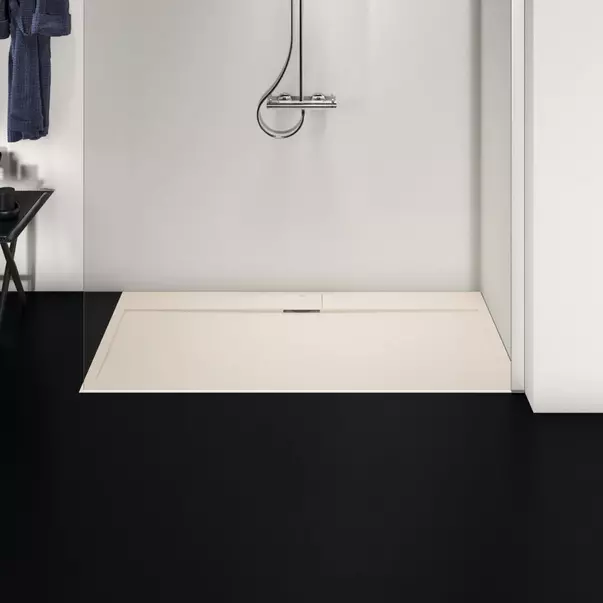 Cadita de dus dreptunghiulara Ideal Standard i.life Ultra Flat S nisipiu 160x80 cm [3]