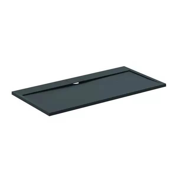 Cabine de dus dreptunghiulare - Cadita de dus dreptunghiulara Ideal Standard i.life Ultra Flat S negru intens 160x80 cm