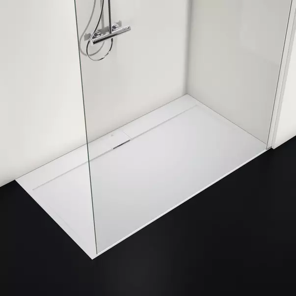 Cadita de dus dreptunghiulara Ideal Standard i.life Ultra Flat S alb pur 160x90 cm [3]