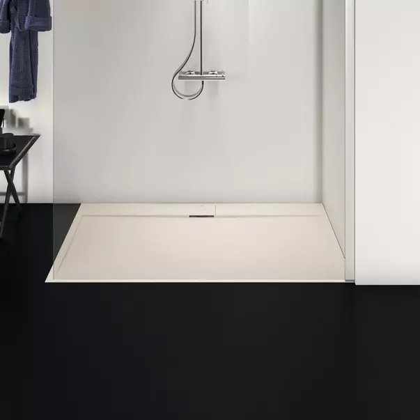 Cadita de dus dreptunghiulara Ideal Standard i.life Ultra Flat S nisipiu 160x90 cm [3]