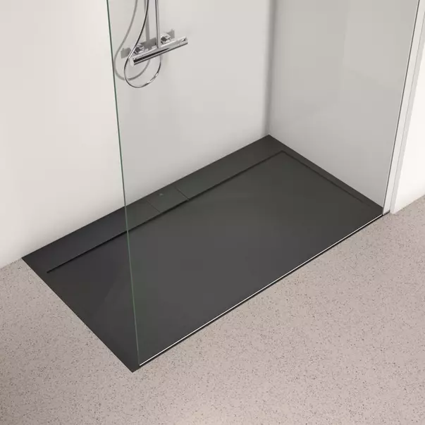 Cadita de dus dreptunghiulara Ideal Standard i.life Ultra Flat S negru intens 160x90 cm [2]