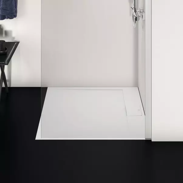 Cadita de dus patrata Ideal Standard i.life Ultra Flat S alb pur 90x90 cm [3]
