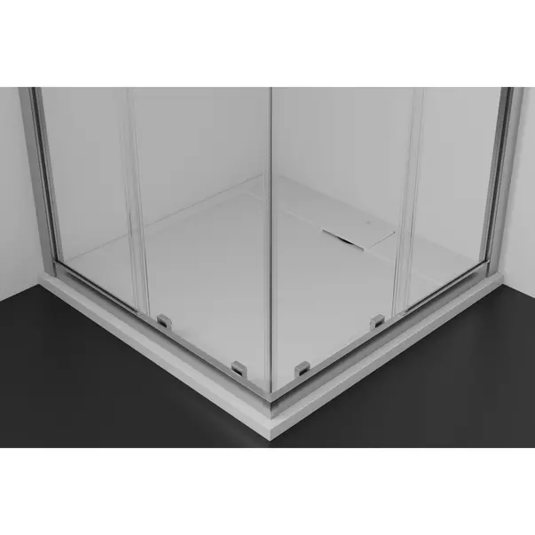 Cadita de dus patrata Ideal Standard i.life Ultra Flat S alb pur 90x90 cm [5]