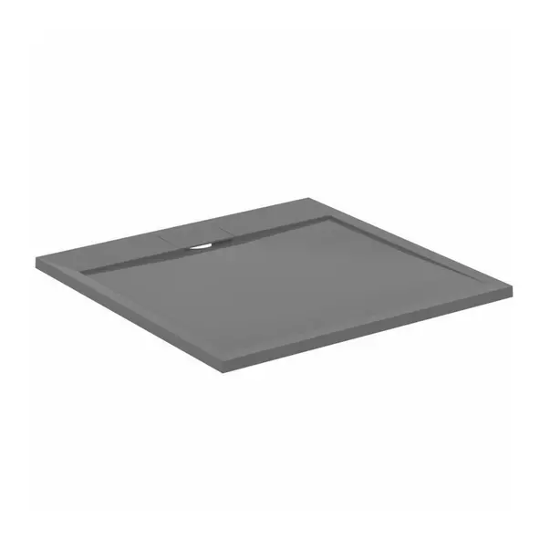 Cabine de dus dreptunghiulare - Cadita de dus patrata Ideal Standard i.life Ultra Flat S gri asfaltic 90x90 cm