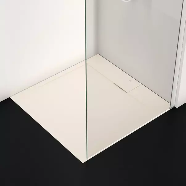 Cabine de dus dreptunghiulare - Cadita de dus patrata Ideal Standard i.life Ultra Flat S nisipiu 90x90 cm