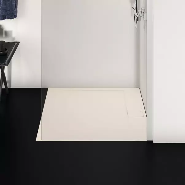 Cadita de dus patrata Ideal Standard i.life Ultra Flat S nisipiu 90x90 cm [3]