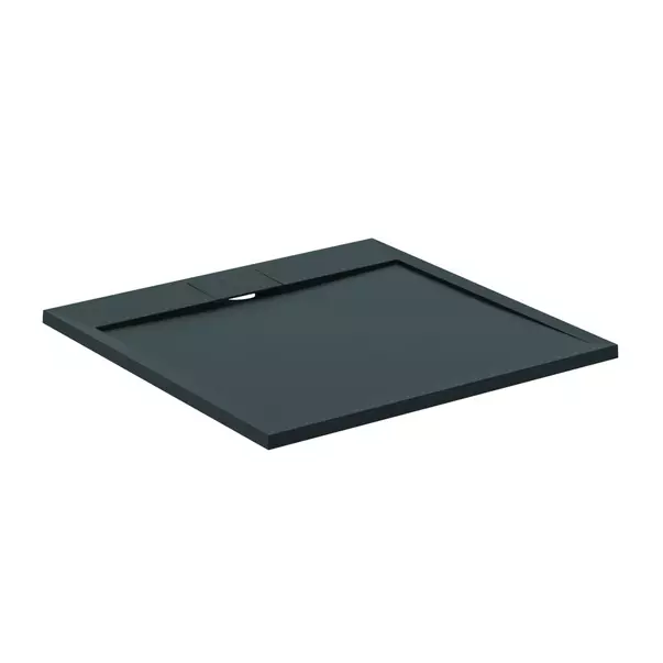 Cabine de dus dreptunghiulare - Cadita de dus patrata Ideal Standard i.life Ultra Flat S negru intens 90x90 cm