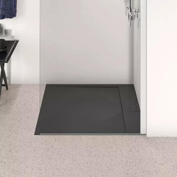 Cadita de dus patrata Ideal Standard i.life Ultra Flat S negru intens 90x90 cm [3]