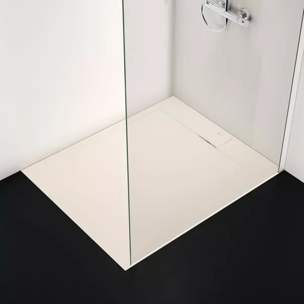 Cabine de dus dreptunghiulare - Cadita de dus dreptunghiulara Ideal Standard i.life Ultra Flat S nisipiu 120x100 cm