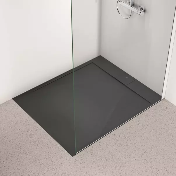 Cadita de dus dreptunghiulara Ideal Standard i.life Ultra Flat S negru intens 120x100 cm [2]