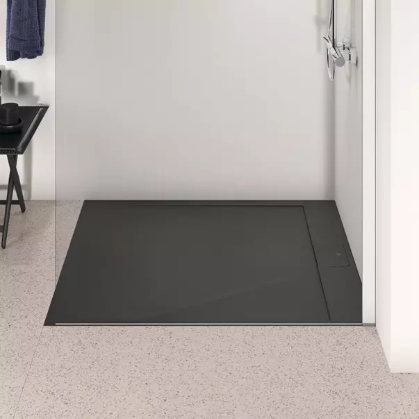 Cadita de dus dreptunghiulara Ideal Standard i.life Ultra Flat S negru intens 120x100 cm [3]