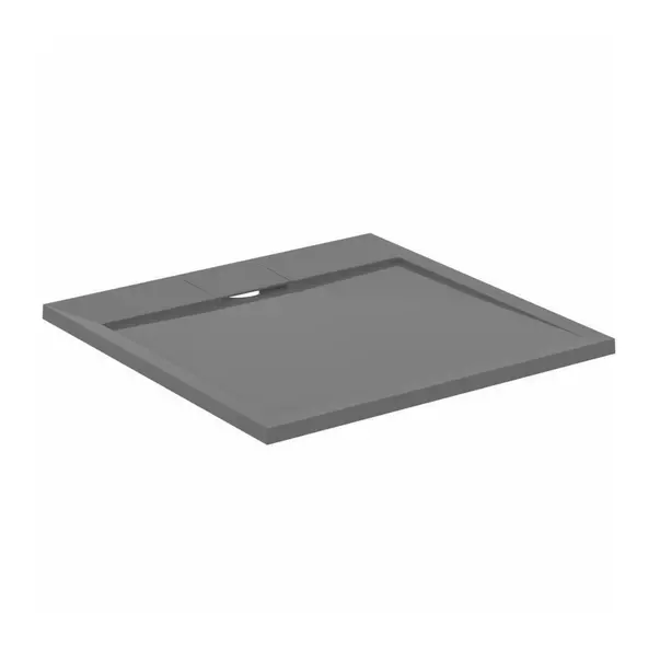 Cabine de dus dreptunghiulare - Cadita de dus patrata Ideal Standard i.life Ultra Flat S gri asfaltic 80x80 cm