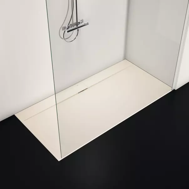 Cabine de dus dreptunghiulare - Cadita de dus dreptunghiulara Ideal Standard i.life Ultra Flat S nisipiu 180x90 cm