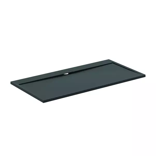 Cabine de dus dreptunghiulare - Cadita de dus dreptunghiulara Ideal Standard i.life Ultra Flat S negru intens 180x90 cm