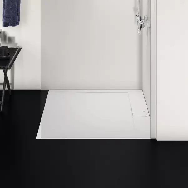 Cadita de dus dreptunghiulara Ideal Standard i.life Ultra Flat S alb pur 100x90 cm [3]