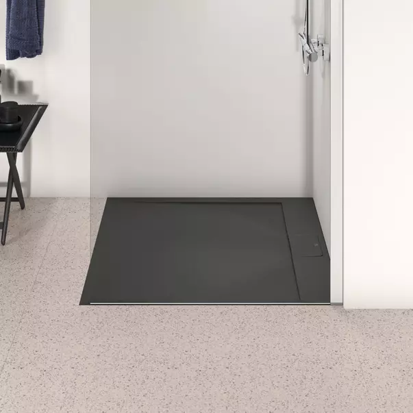 Cadita de dus dreptunghiulara Ideal Standard i.life Ultra Flat S negru intens 100x90 cm [3]
