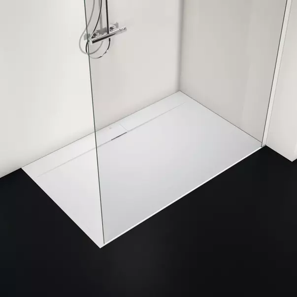 Cadita de dus dreptunghiulara Ideal Standard i.life Ultra Flat S alb pur 160x100 cm [2]